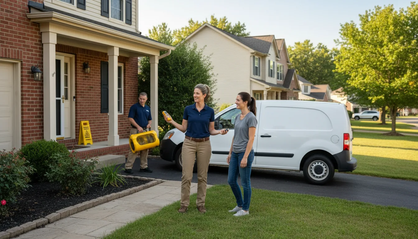 Water restoration image for Dehumidification And Cleanup Services in Orla, TX
